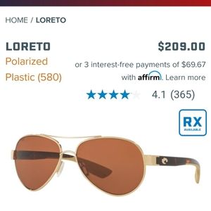Costa Loreto Polarized Sunglasses